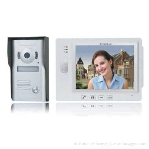 8.3-inch White Color Video Door Phone, Rainproof and Anti-riot Outdoor Unit
